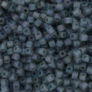Miyuki square - cubes 1.8mm kralen - Matted Transparent grey ab SB18-152FR